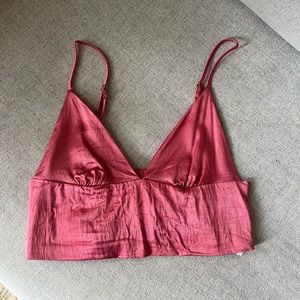 ZARA Women’s S satin bralette top
